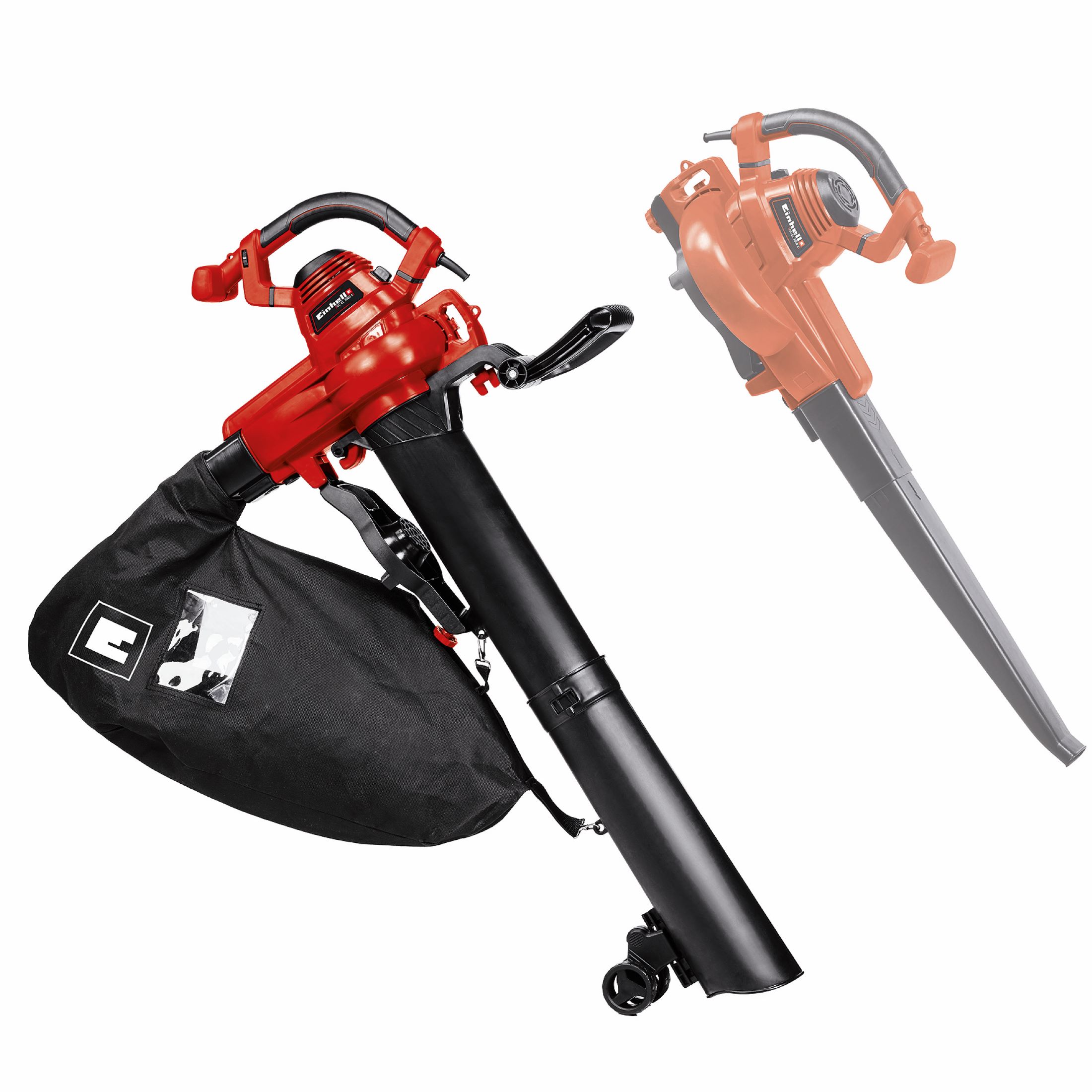 Aspirador soplador de jardín eléctrico 3000 W Rojo / Negro-2