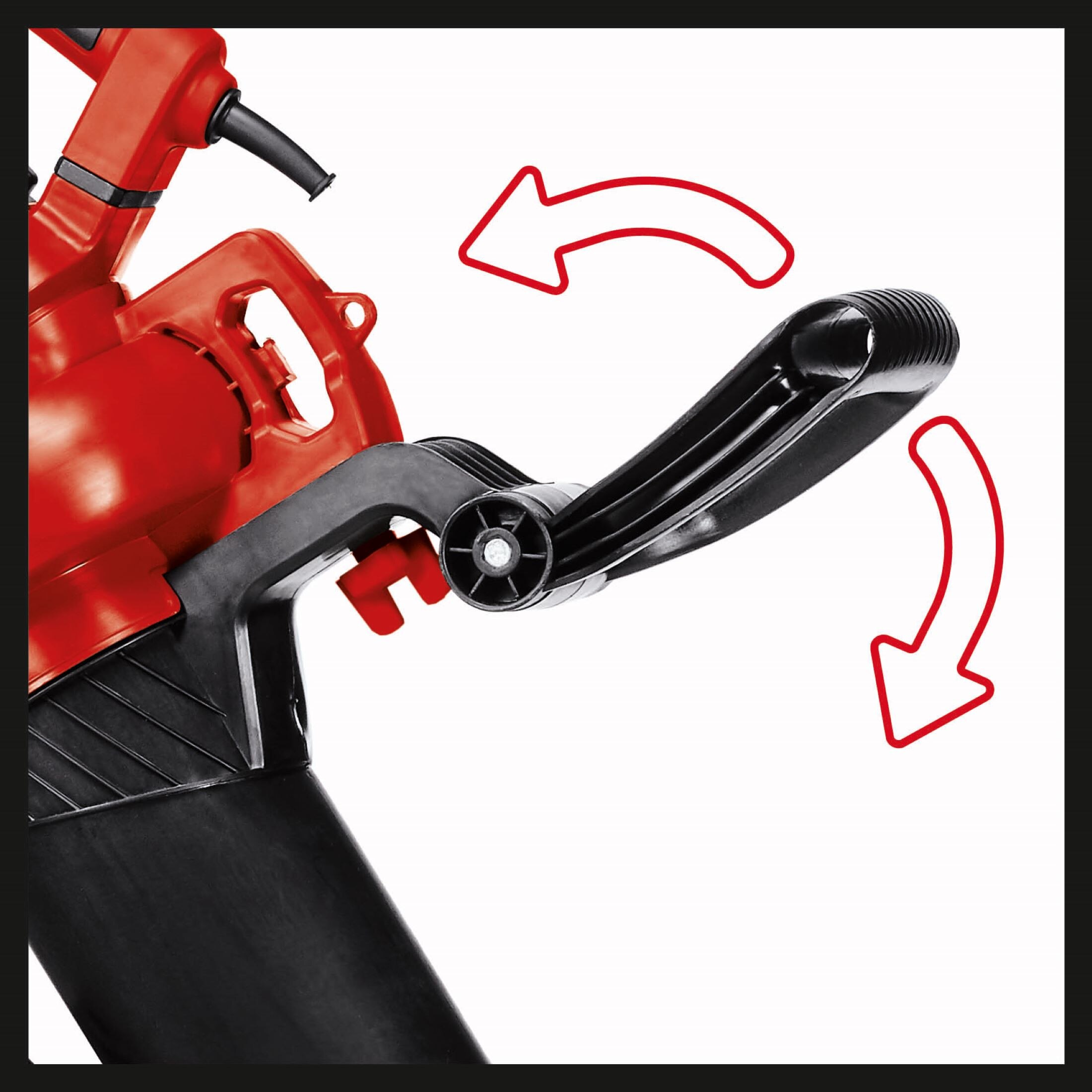 Aspirador soplador de jardín eléctrico 3000 W Rojo / Negro-5