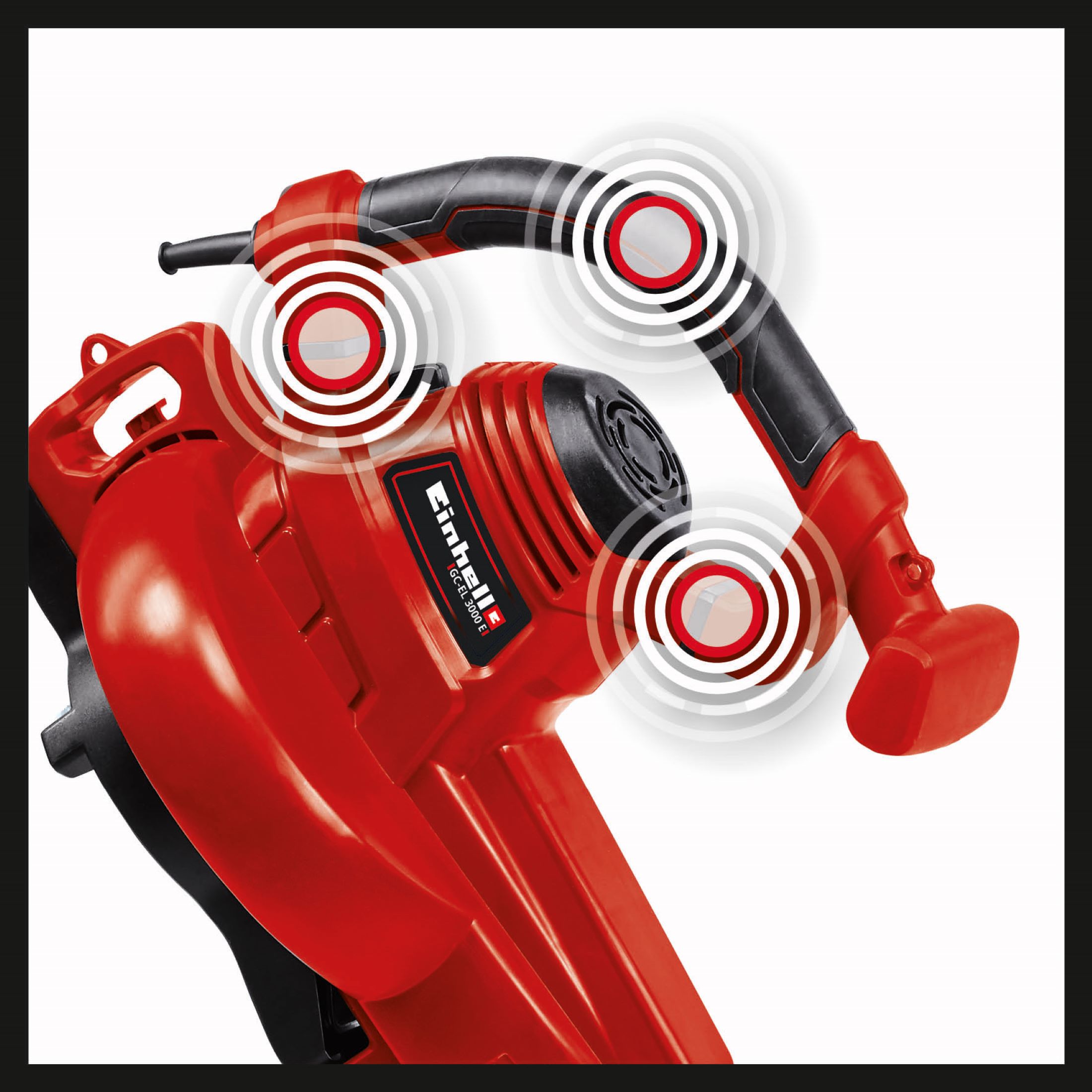 Aspirador soplador de jardín eléctrico 3000 W Rojo / Negro-8