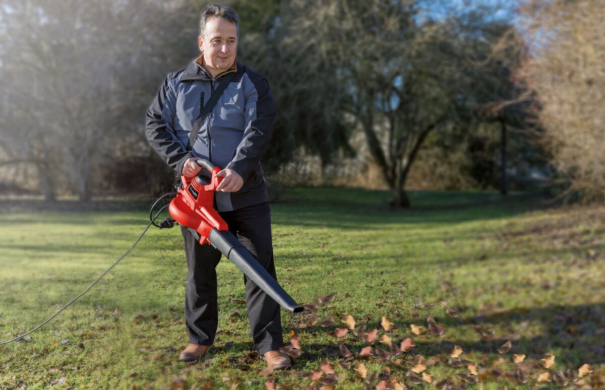 Aspirador soplador de jardín eléctrico 3000 W Rojo / Negro-15