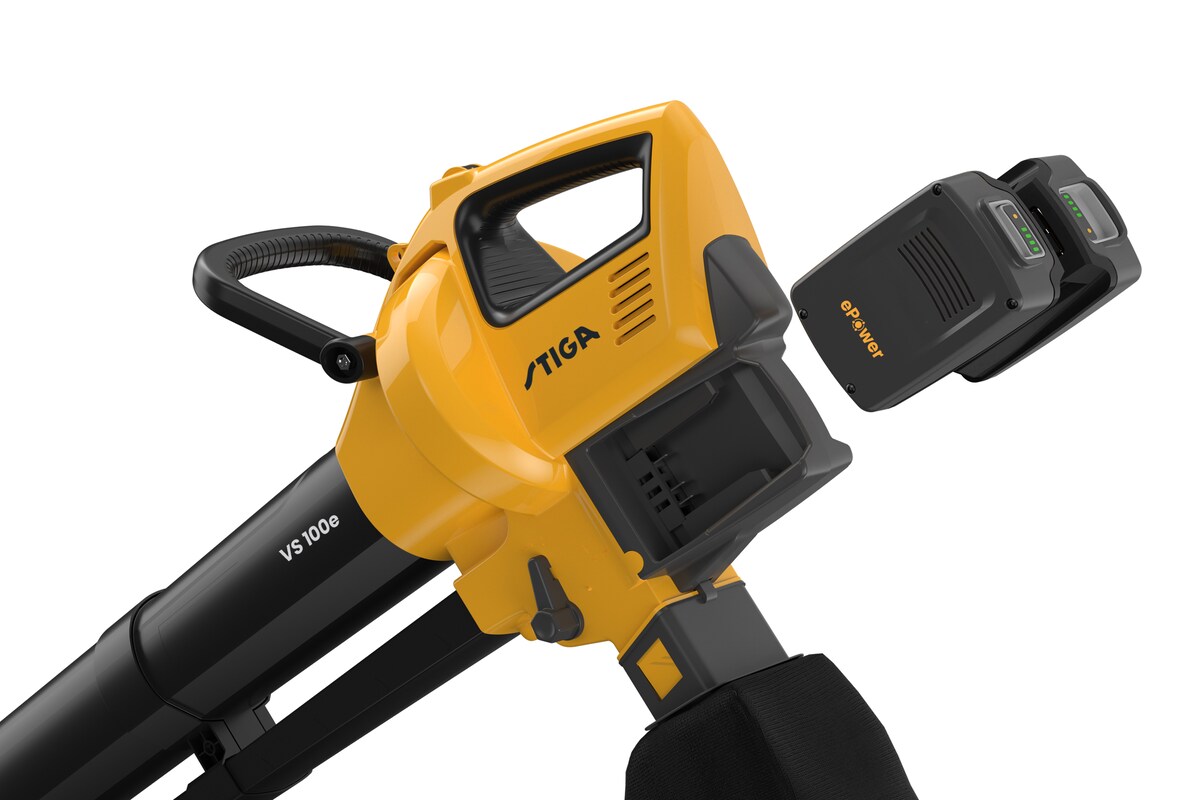 Soplador + Aspirador a Batería VS 100e Kit Amarillo / Negro-2