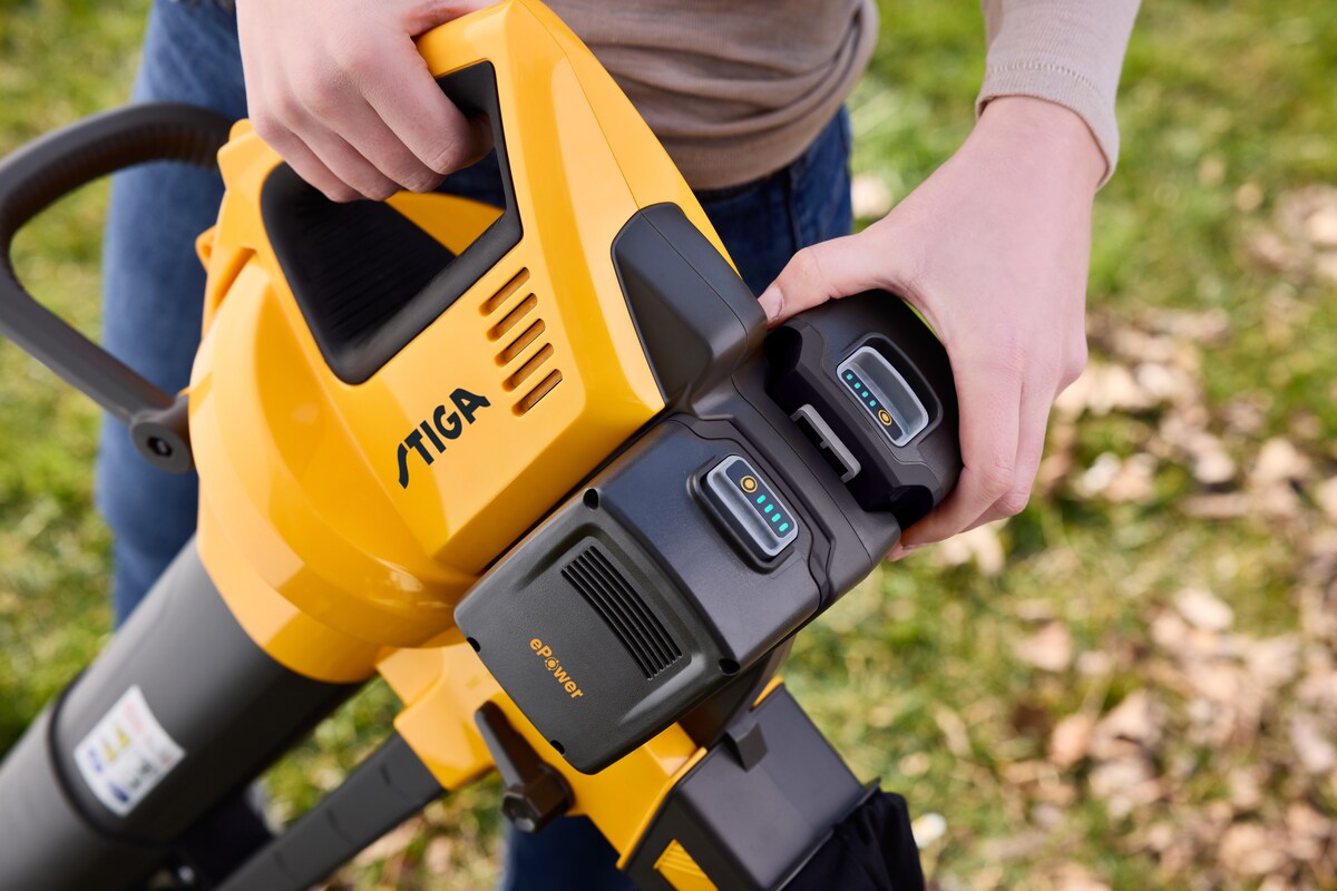 Soplador + Aspirador a Batería VS 100e Kit Amarillo / Negro-4