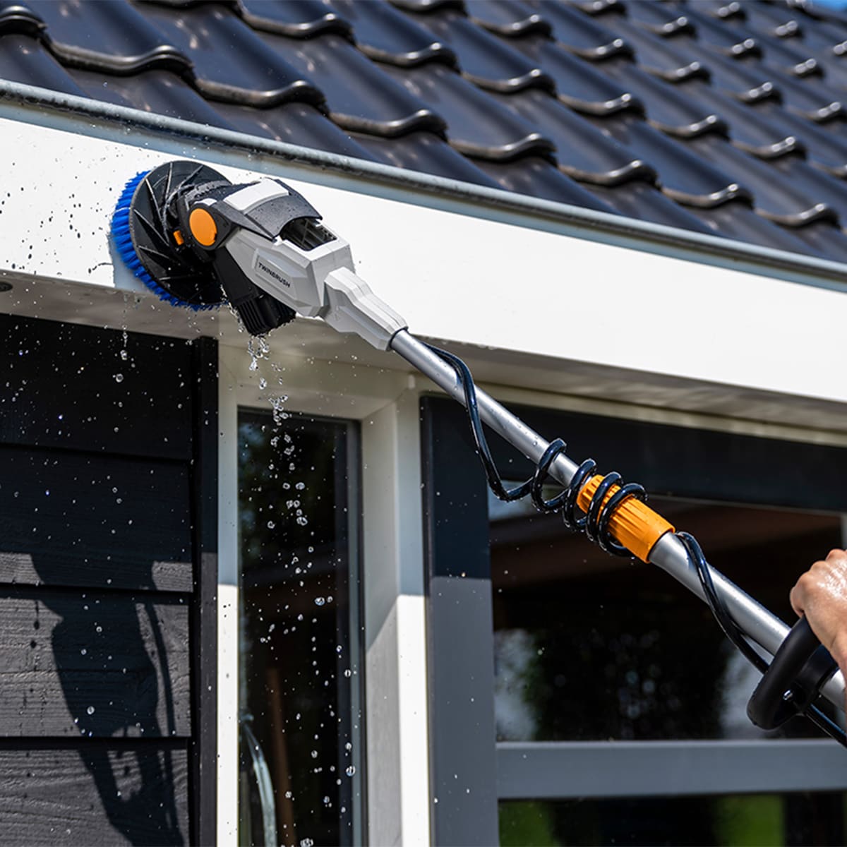 Cepillo limpieza TwinBrush Telescópico 18V Gris-6