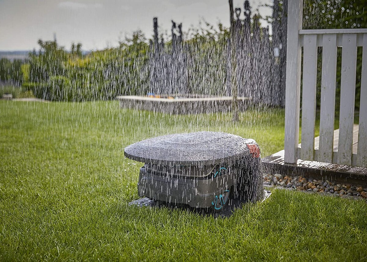 Caseta para robots cortacésped Sileno Gris-5