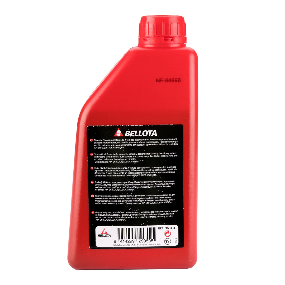 Lubricante sintético para motores Bellota 36614T de 4 tiempos Rojo-3