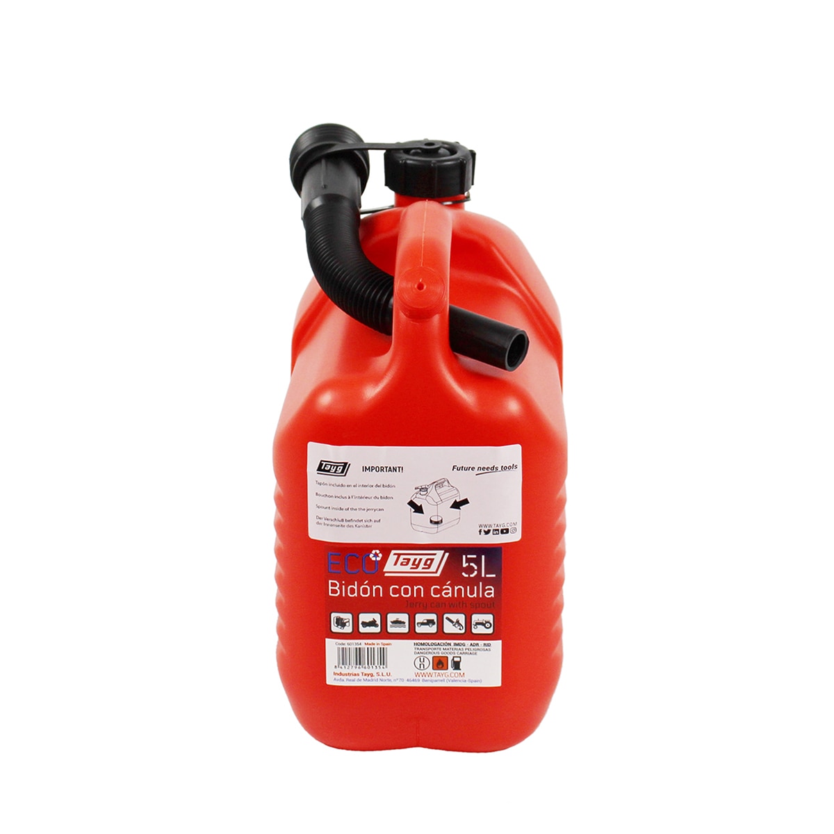 Bidón combustible 5L Naranja-3
