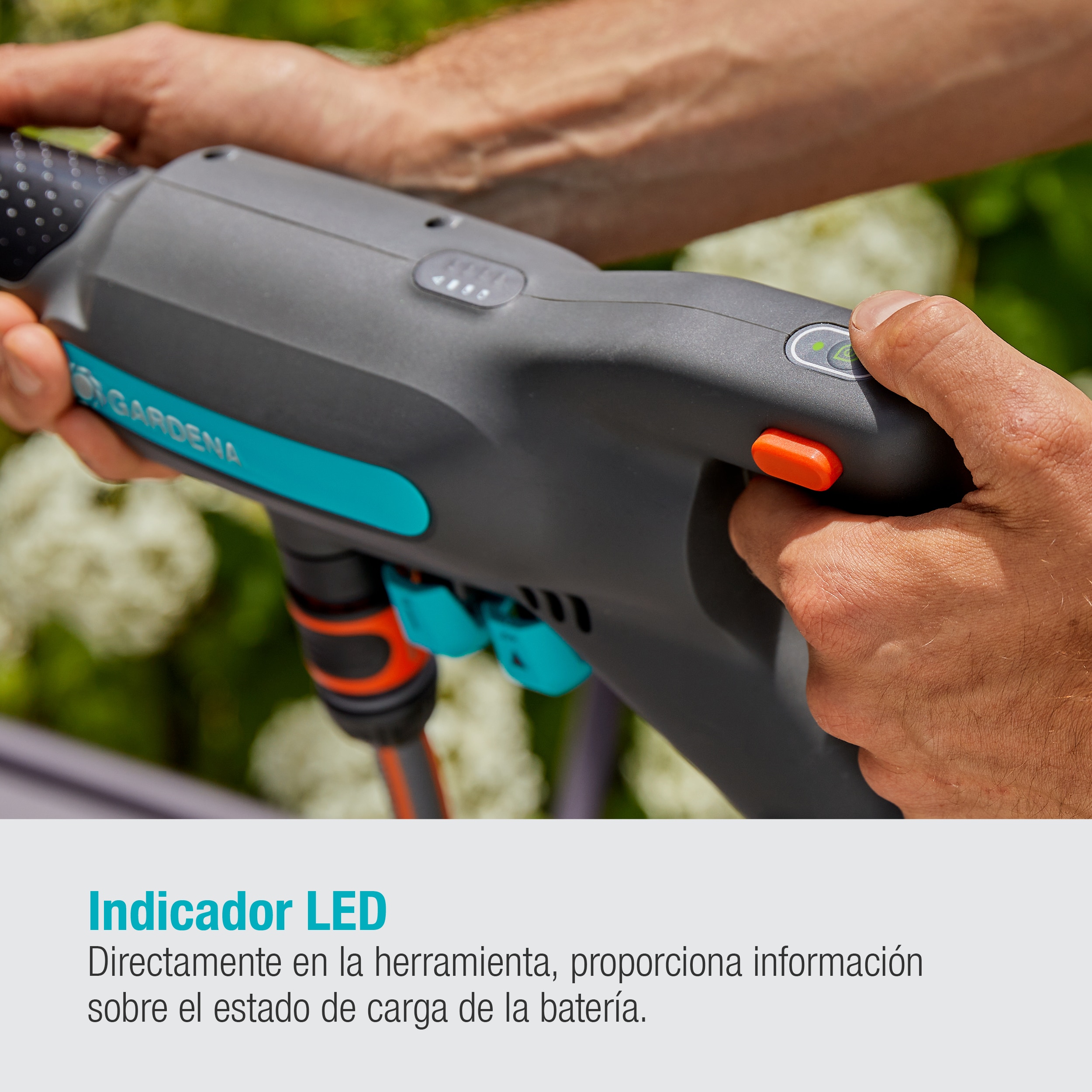 Hidrolimpiadora Alta Presión a batería AquaClean 124/8 V Power for All Gris / Azul-5