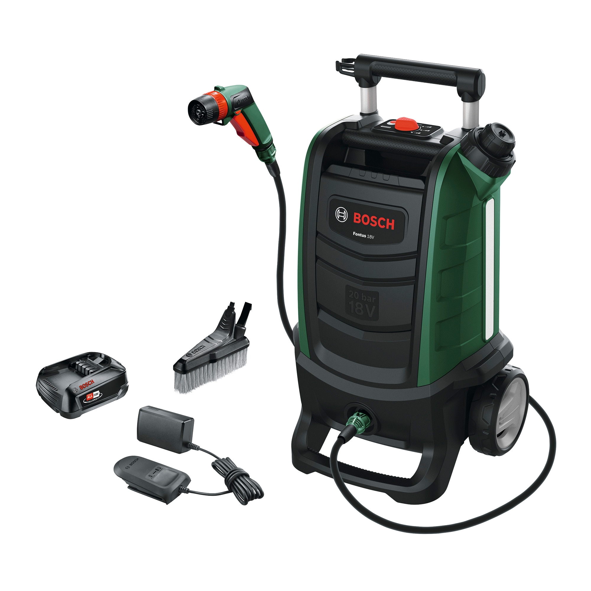 Bosch – Hidrolimpiadora a batería 18 V para exteriores.