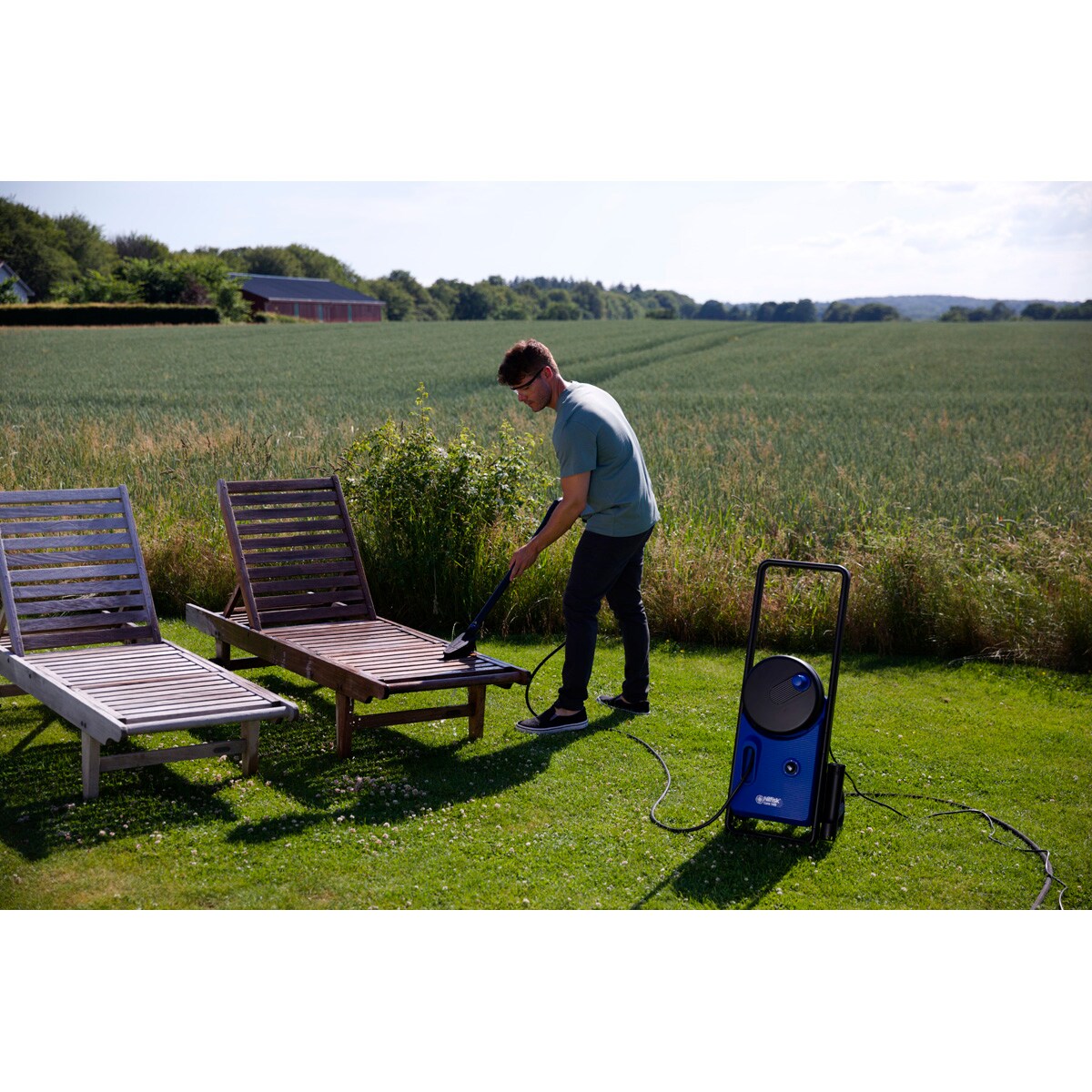 Hidrolimpiadora Alta Presión Core 140-8 In Hand Power Control Azul-5