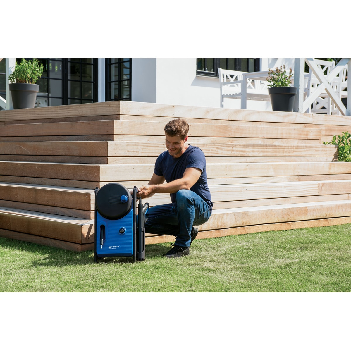 Hidrolimpiadora Alta Presión Core 140-8 In Hand Power Control Home Azul-4