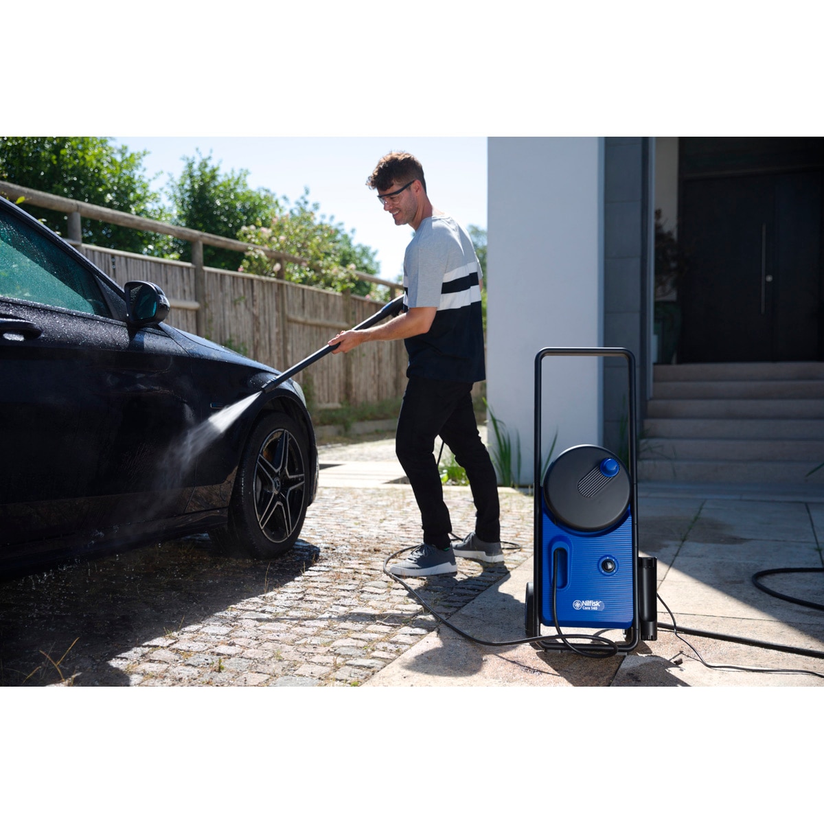 Hidrolimpiadora Alta Presión Core 140-8 In Hand Power Control Car Azul-5