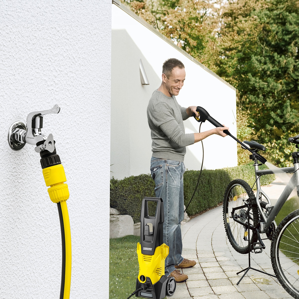 Hidrolimpiadora K 3 de Karcher Amarillo-4