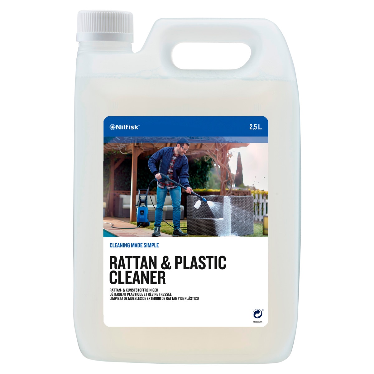 Detergente de Rattan Plástico - 2,5 L Transparente-1
