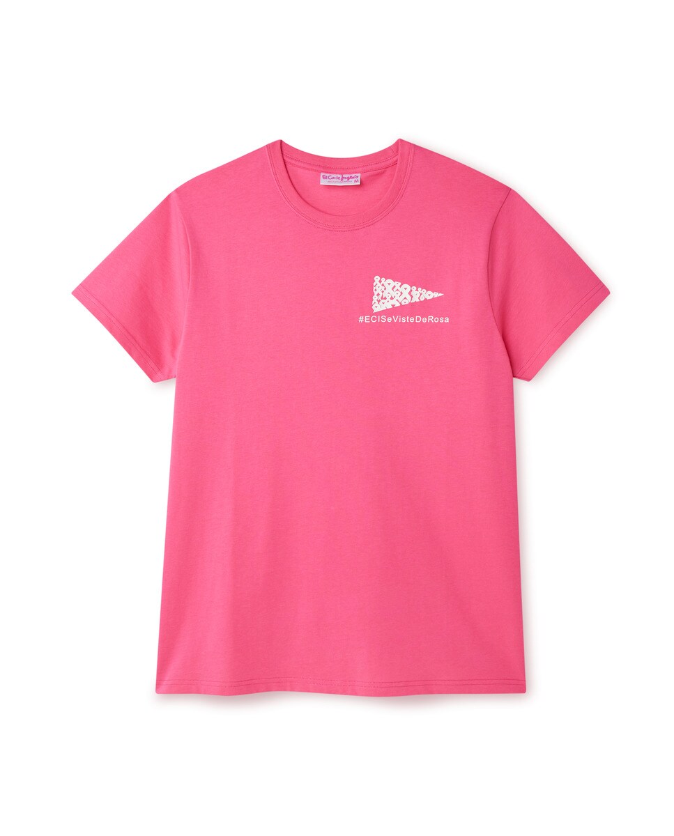 Imagen 0 de Camiseta El Corte Inglés ECI Se Viste de Rosa Rosa