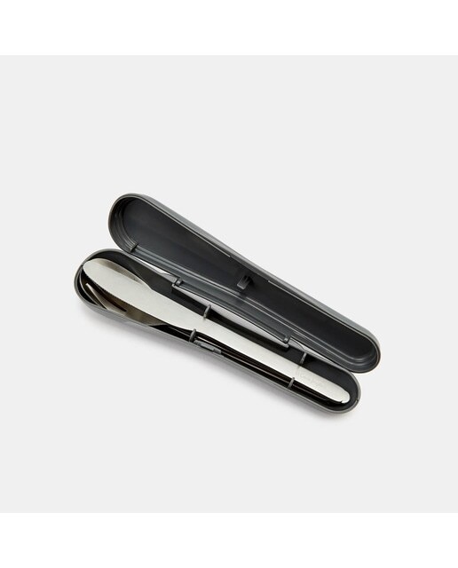 Set de cubiertos de viaje El Corte Inglés ECI Se Viste de Rosa Gris / Rosa-3