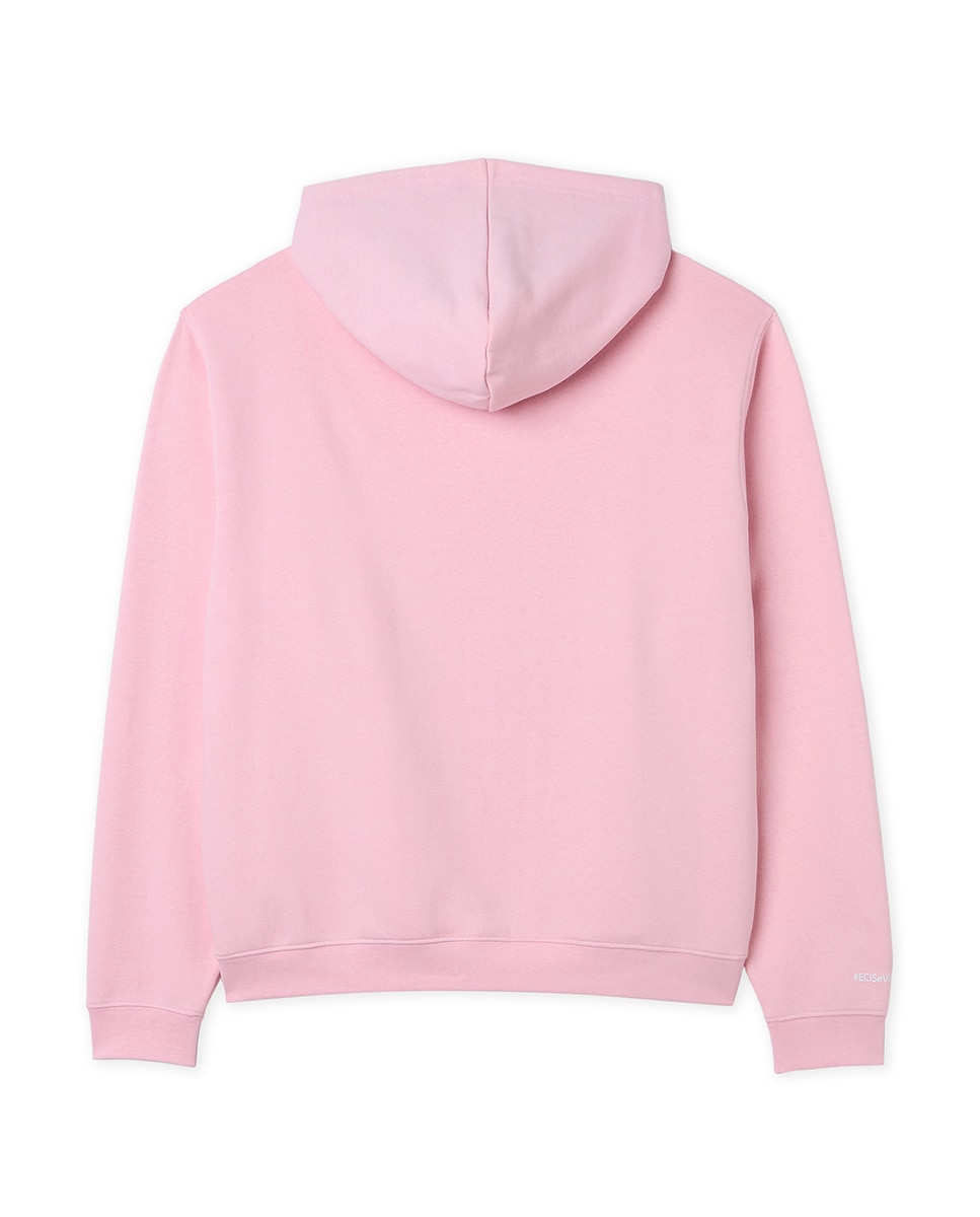 Sudadera Unisex El Corte Inglés ECI Se Viste de Rosa - Rosa / Gris Rosa / Gris-2
