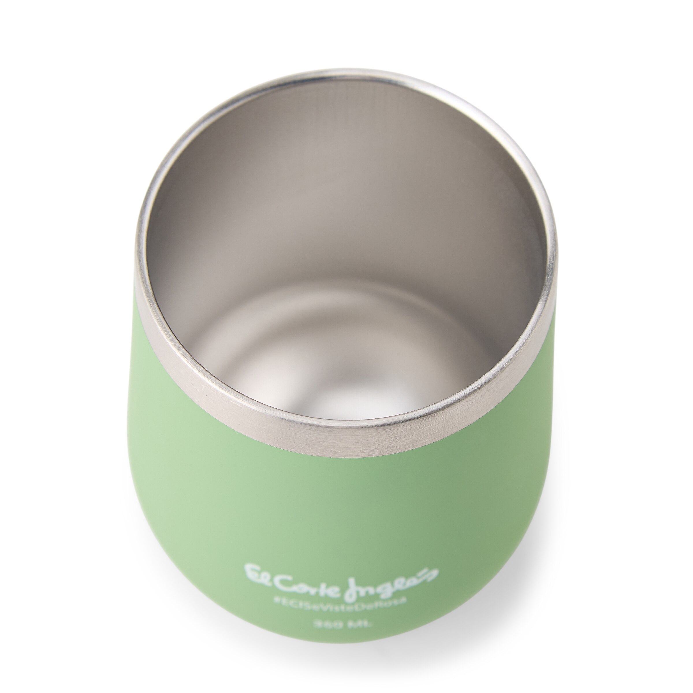 Vaso termo El Corte Inglés ECI Se Viste de Rosa Verde-3