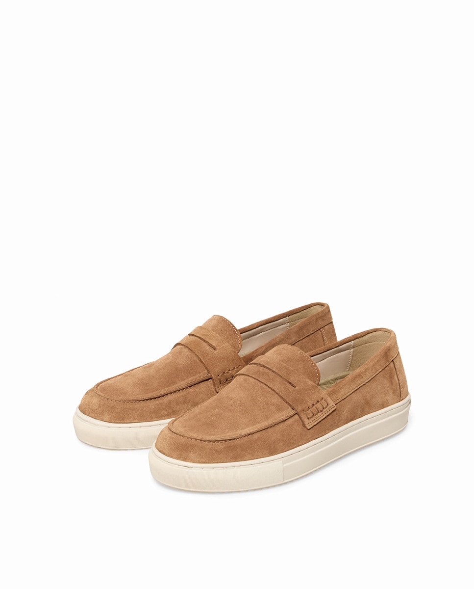 Mocassins em Pele Camel-3