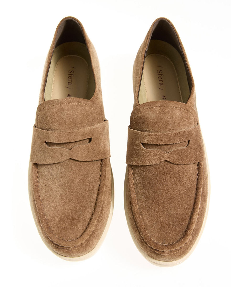 Mocassins em Croute Castanho-2
