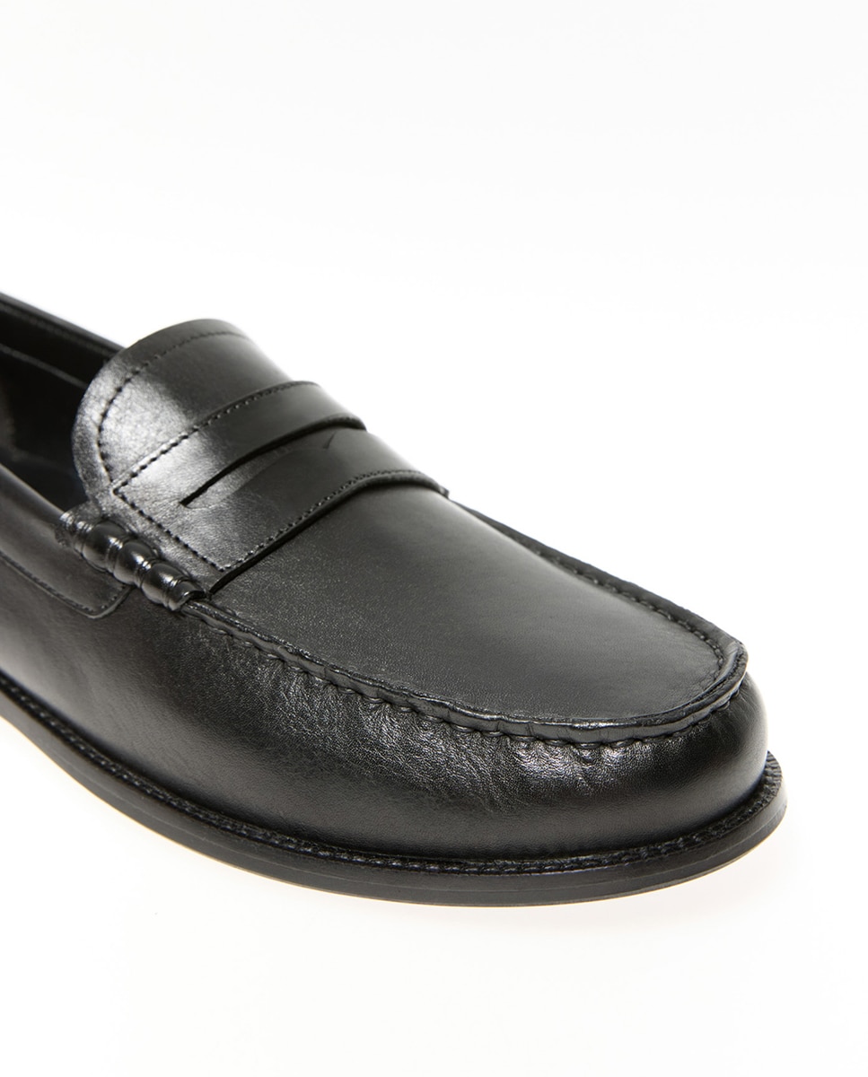 Mocasín piel - Sfera - Negro Negro-4