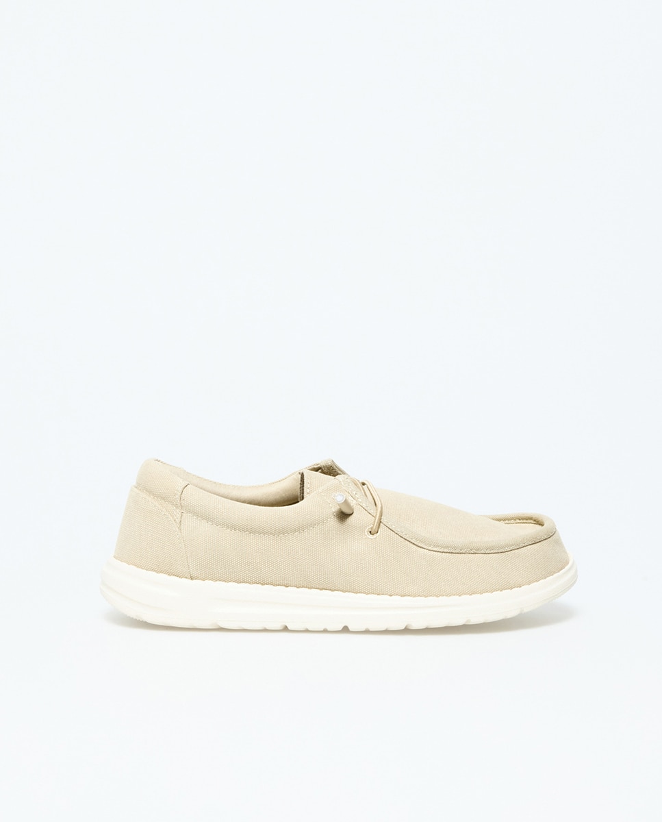 Sapatos de Lona Castanho-claro-3