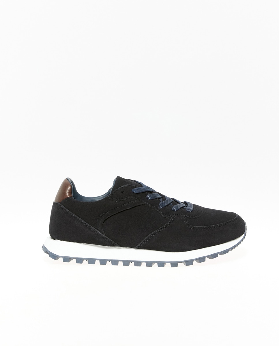 Zapatilla running serraje - Sfera - Azul marino Azul marino-1