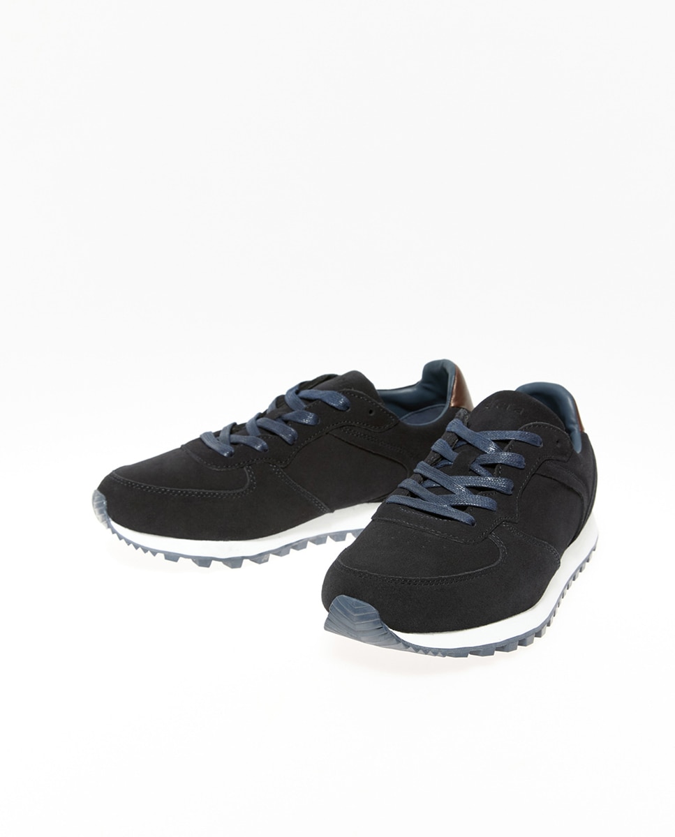 Zapatilla running serraje - Sfera - Azul marino Azul marino-3