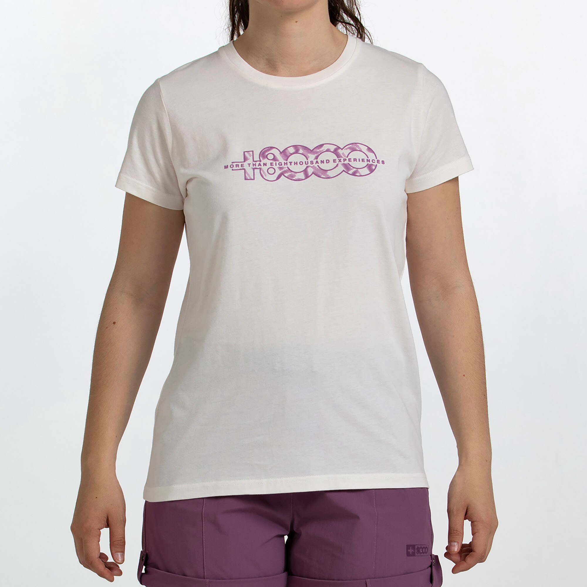 Camiseta M/C Mujer LIV HUESO +8000 - Natural Natural-1