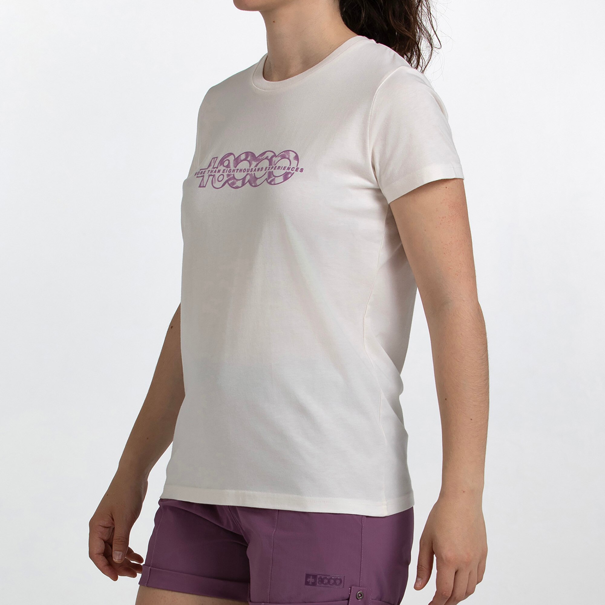 Camiseta M/C Mujer LIV HUESO +8000 - Natural Natural-3