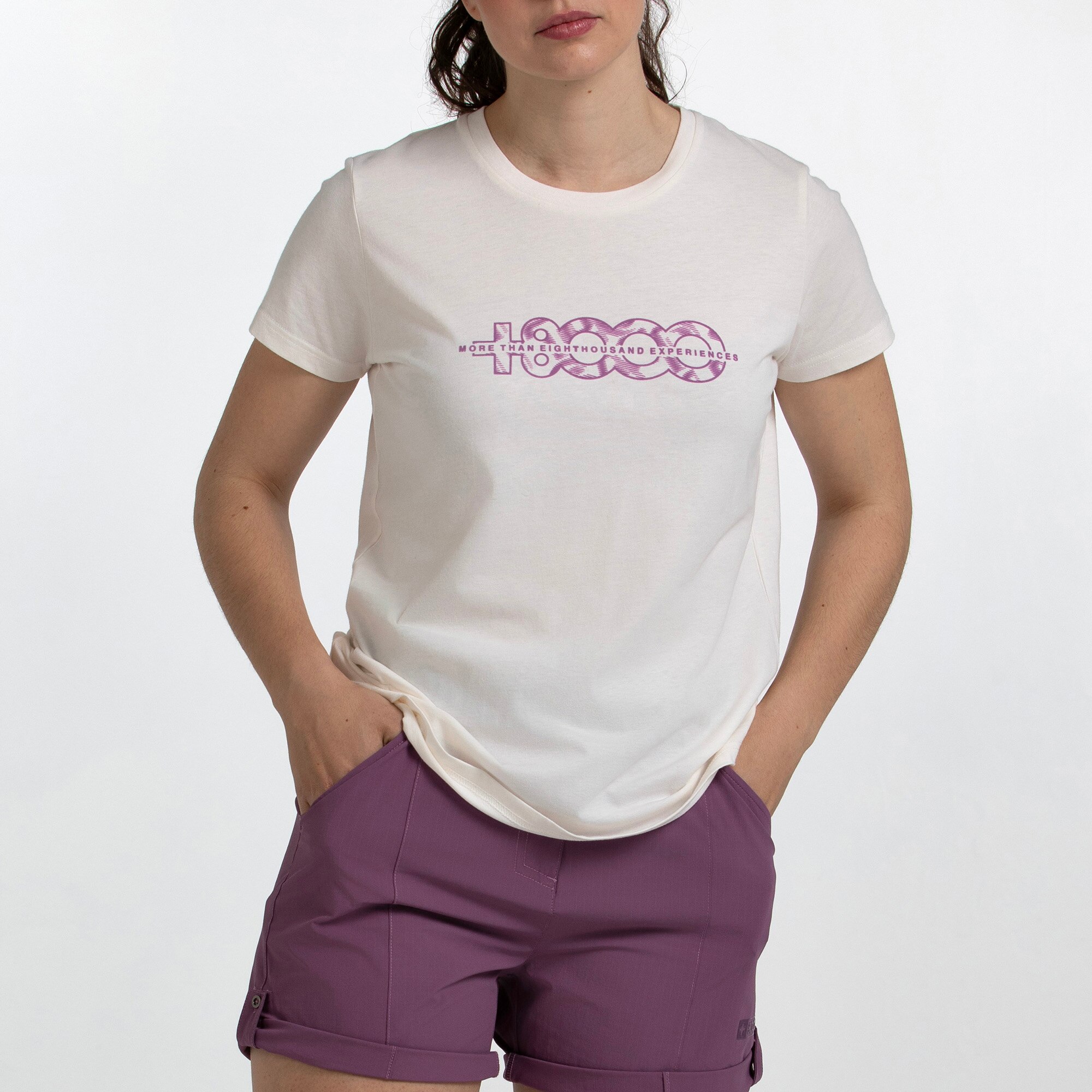 Camiseta M/C Mujer LIV HUESO +8000 - Natural Natural-5