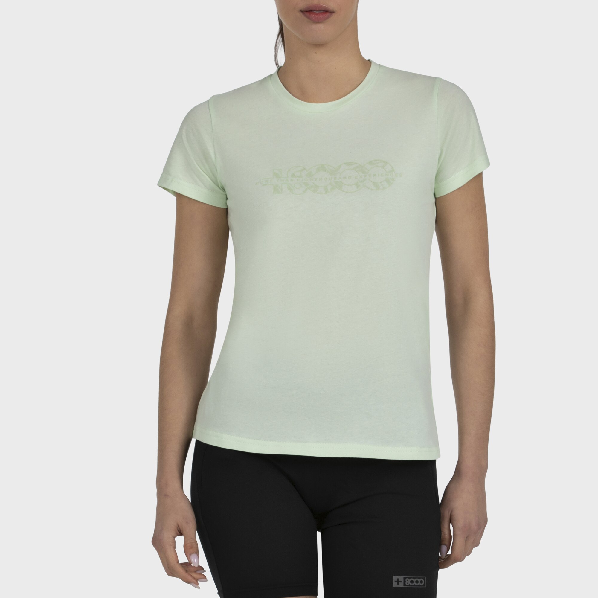 Camiseta M/C Mujer LIV +8000 - Verde pastel Verde pastel-1