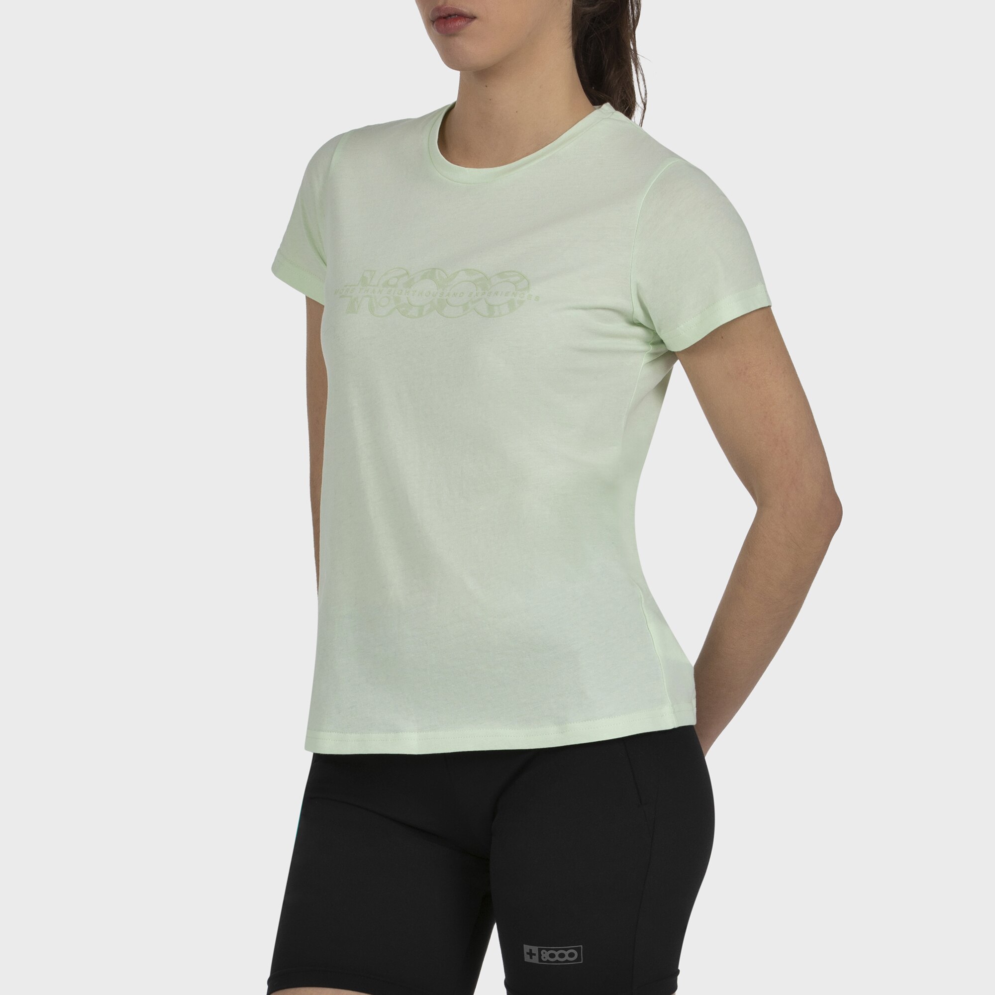 Camiseta M/C Mujer LIV +8000 - Verde pastel Verde pastel-3