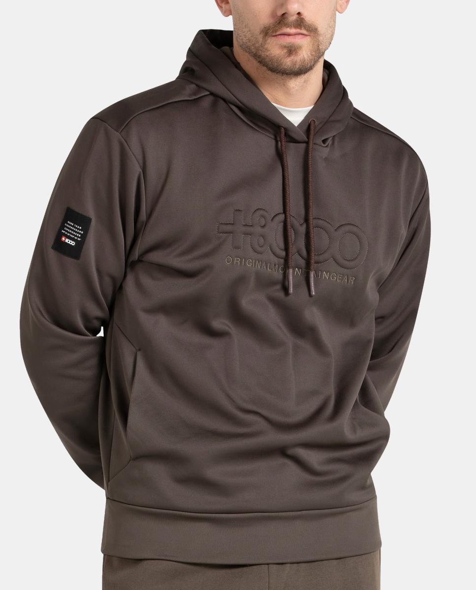 Sudadera de Hombre ABSOL +8000 - Marrón Marrón-1