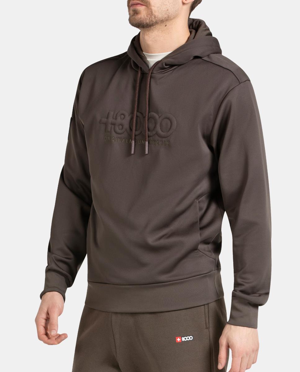 Sudadera de Hombre ABSOL +8000 - Marrón Marrón-2