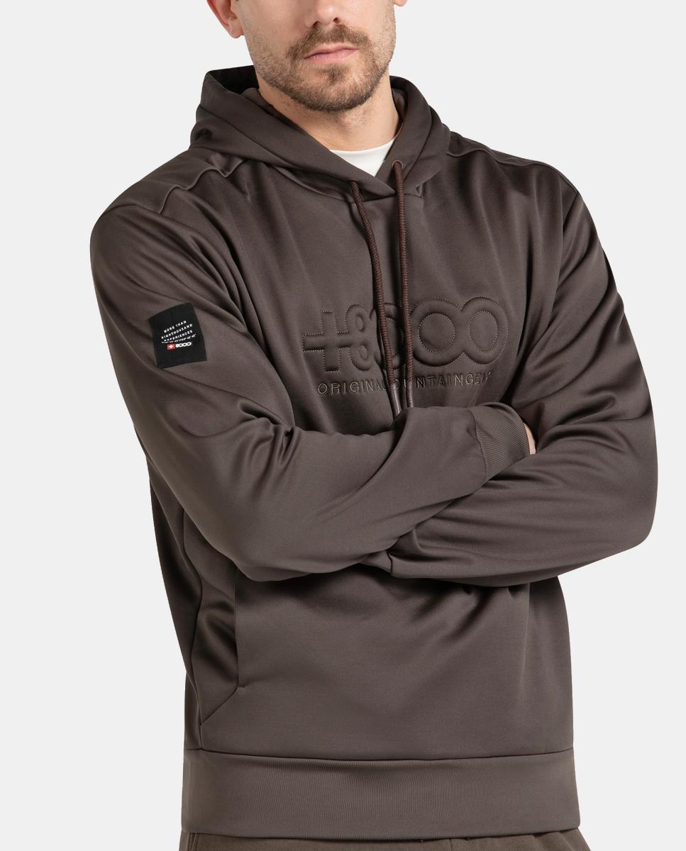 Sudadera de Hombre ABSOL +8000 - Marrón Marrón-3