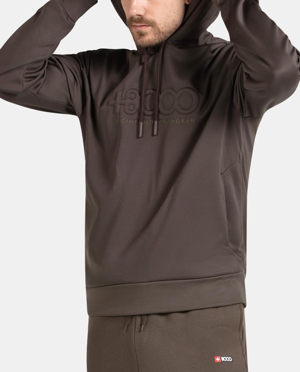 Sudadera de Hombre ABSOL +8000 - Marrón Marrón-5