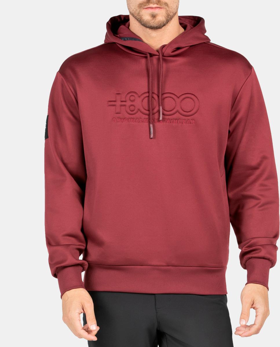 Sudadera de Hombre ABSOL +8000 - Rojo Rojo-1
