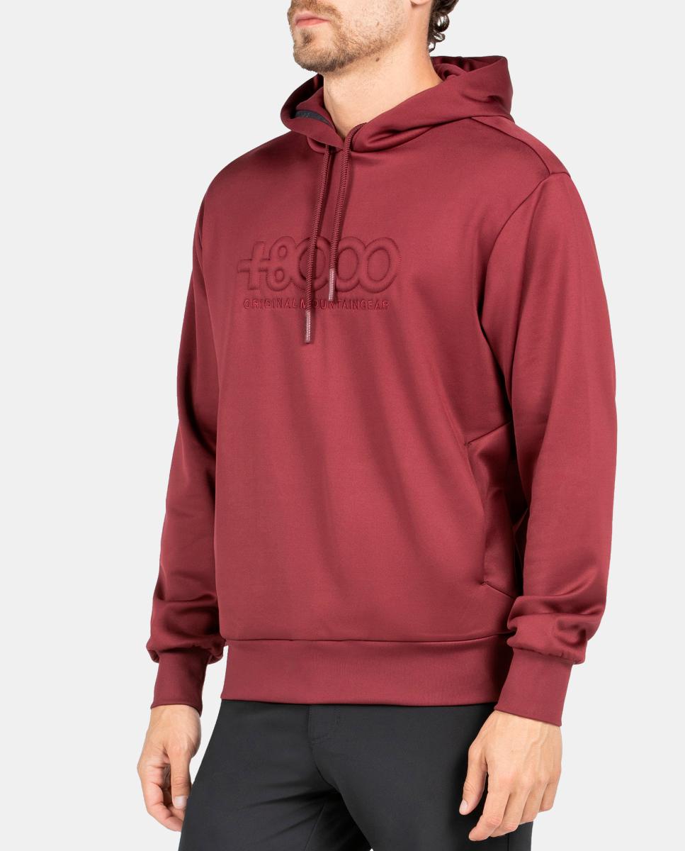 Sudadera de Hombre ABSOL +8000 - Rojo Rojo-2