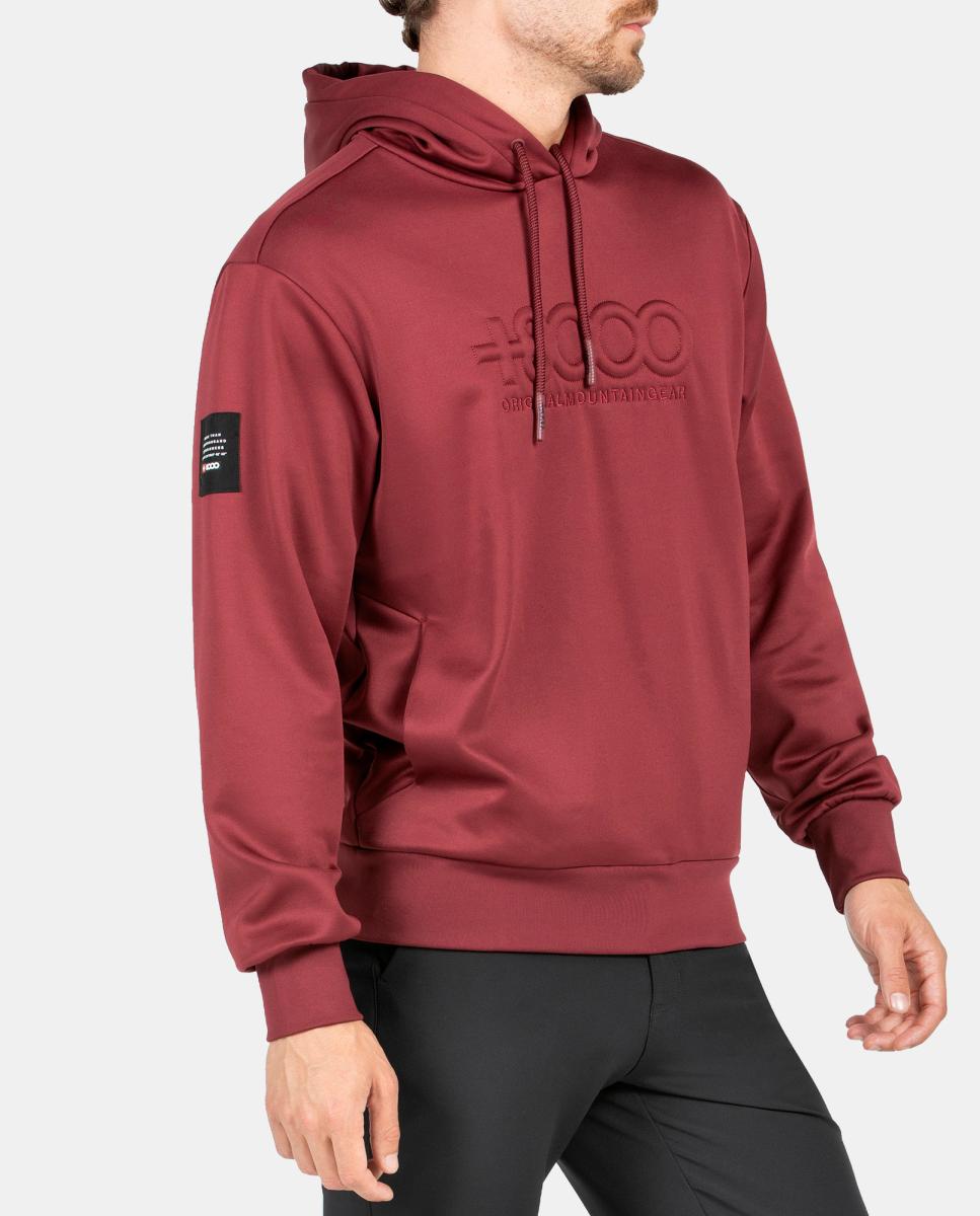Sudadera de Hombre ABSOL +8000 - Rojo Rojo-3