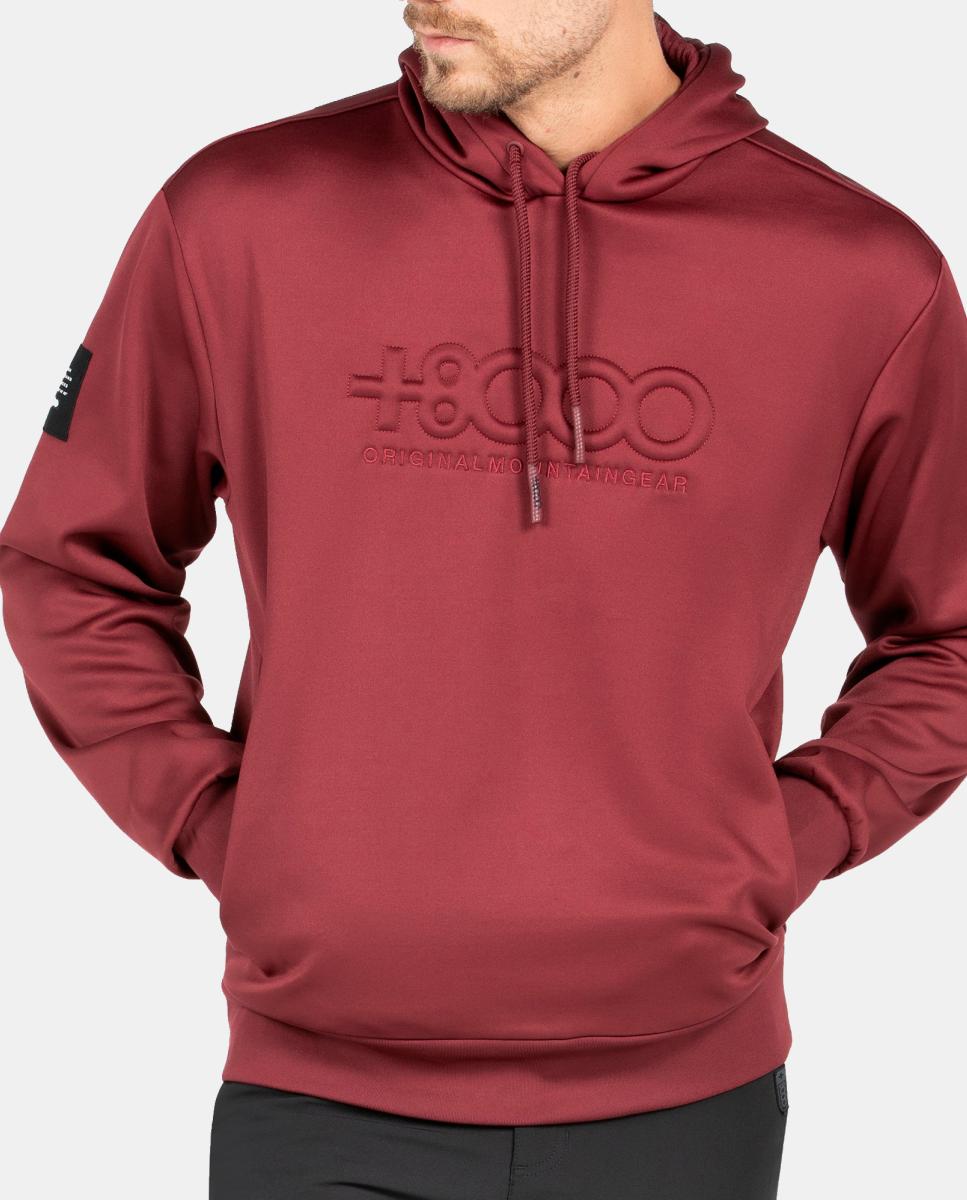 Sudadera de Hombre ABSOL +8000 - Rojo Rojo-5