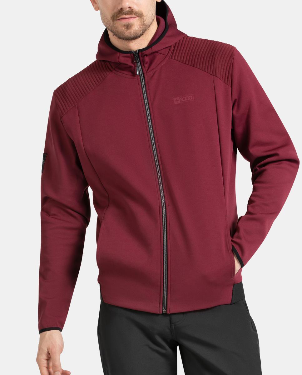 Sudadera de Hombre ASVED +8000 - Rojo Rojo-1