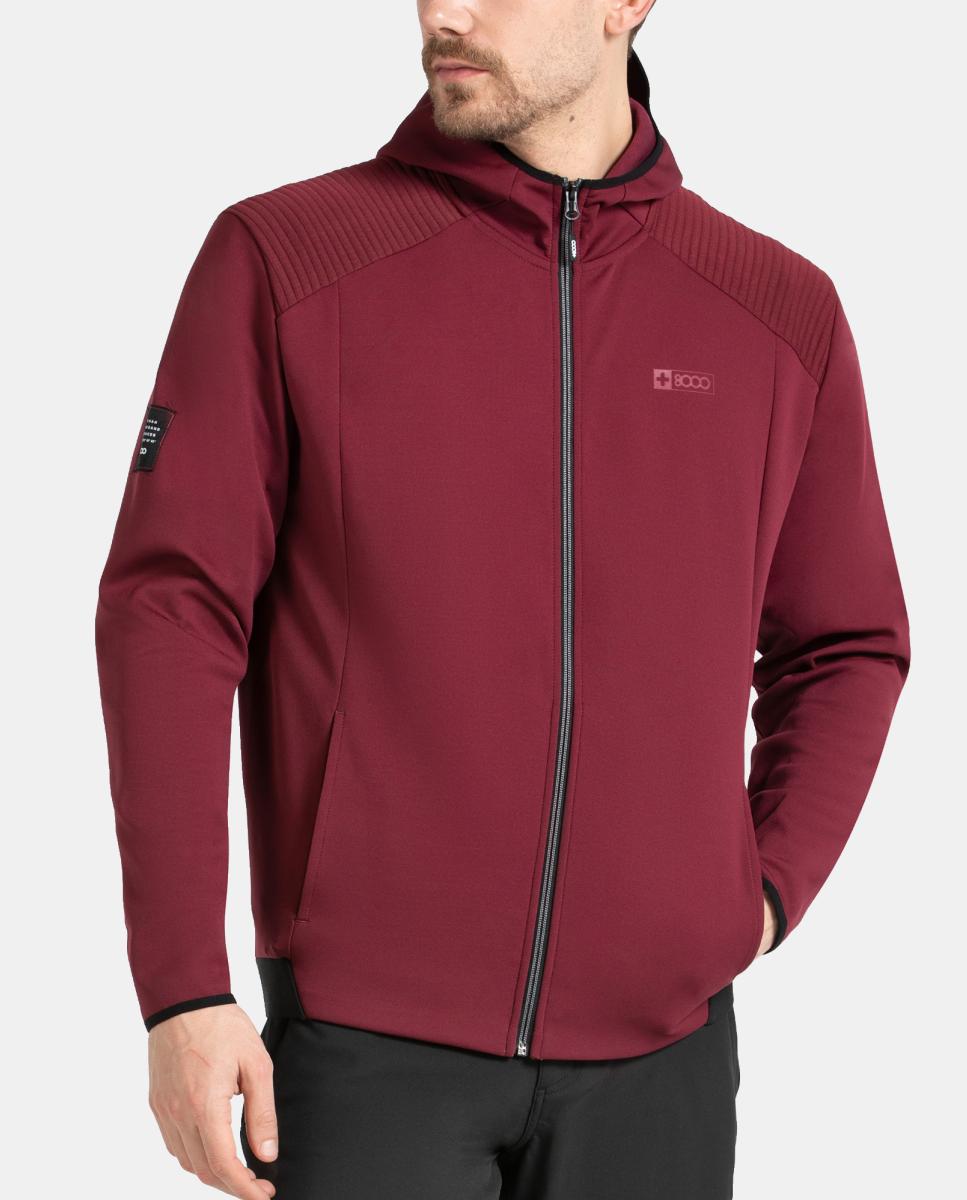 Sudadera de Hombre ASVED +8000 - Rojo Rojo-5