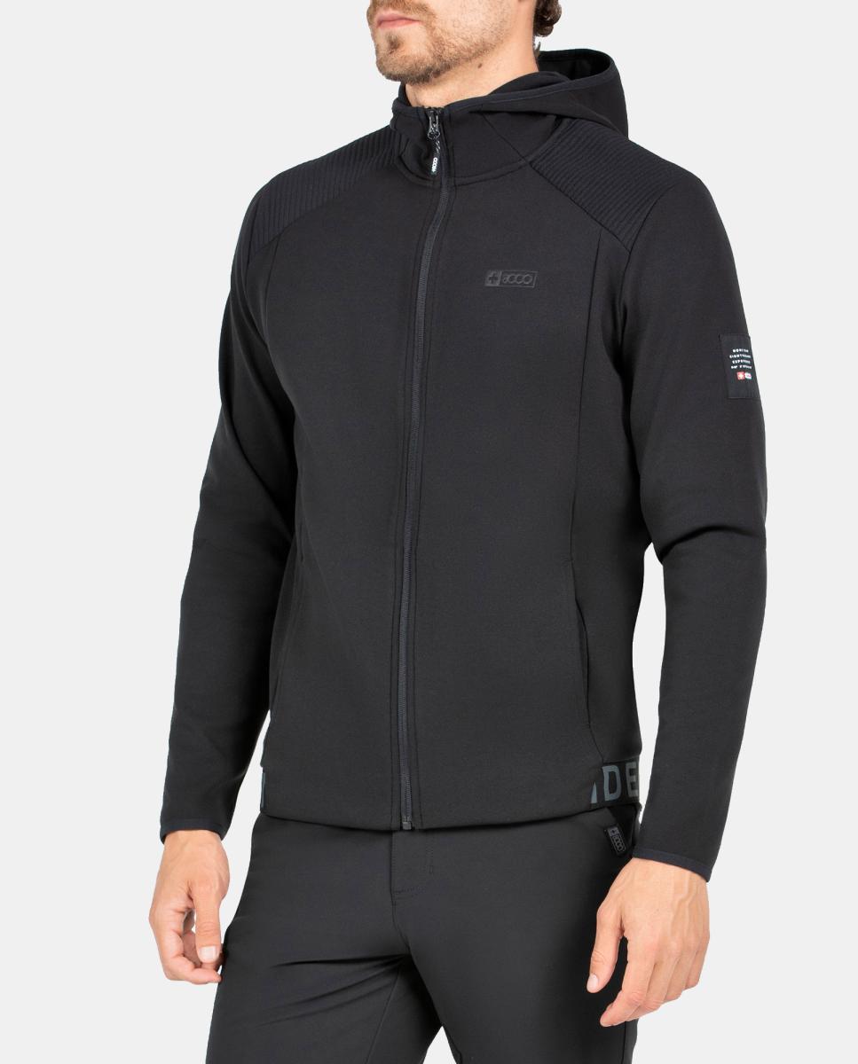 Sudadera de Hombre ASVED +8000 - Negro Negro-2
