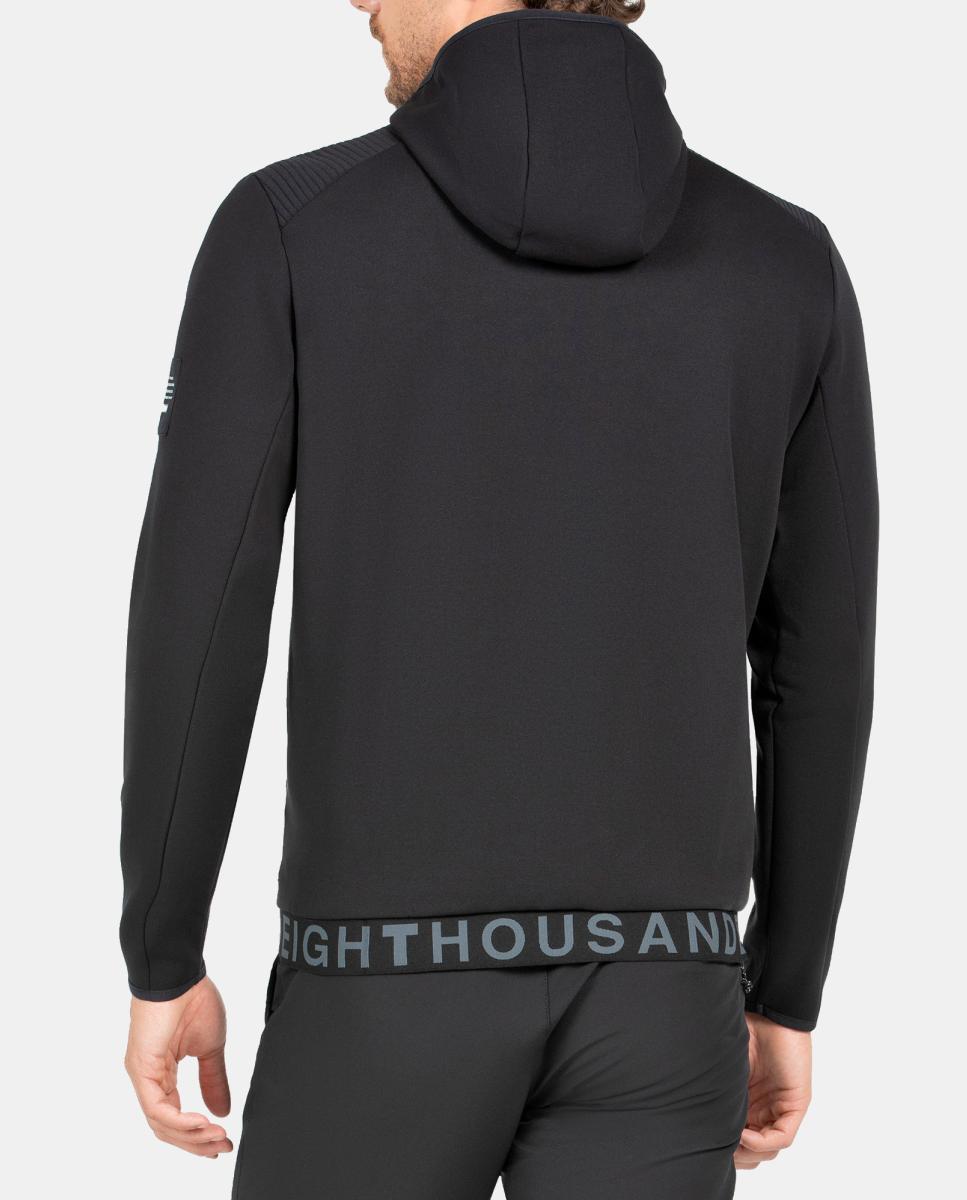 Sudadera de Hombre ASVED +8000 - Negro Negro-4