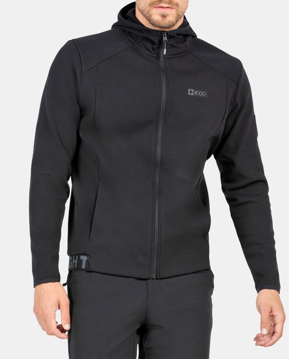 Sudadera de Hombre ASVED +8000 - Negro Negro-5