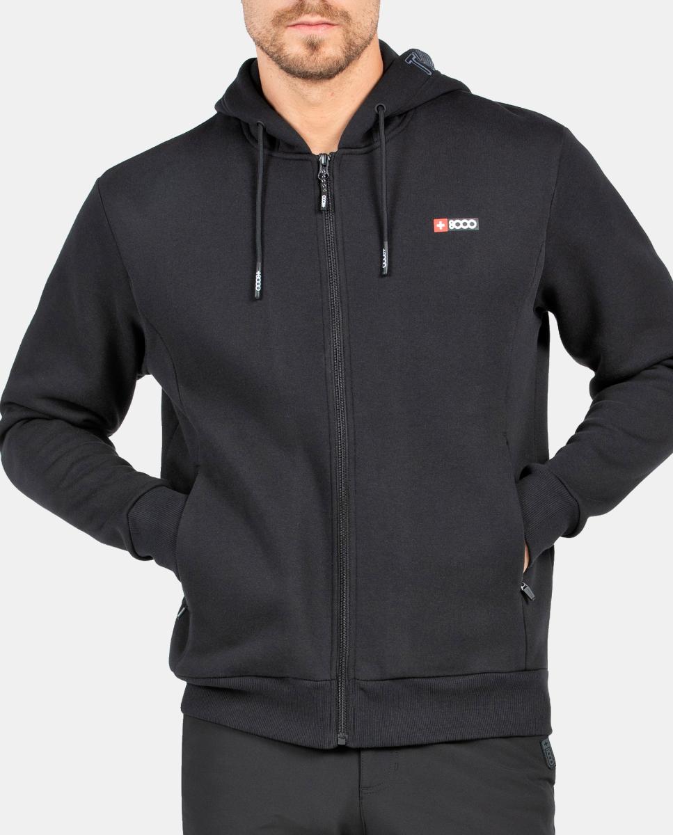 Sudadera de Hombre ALMAZ +8000 - Negro Negro-5