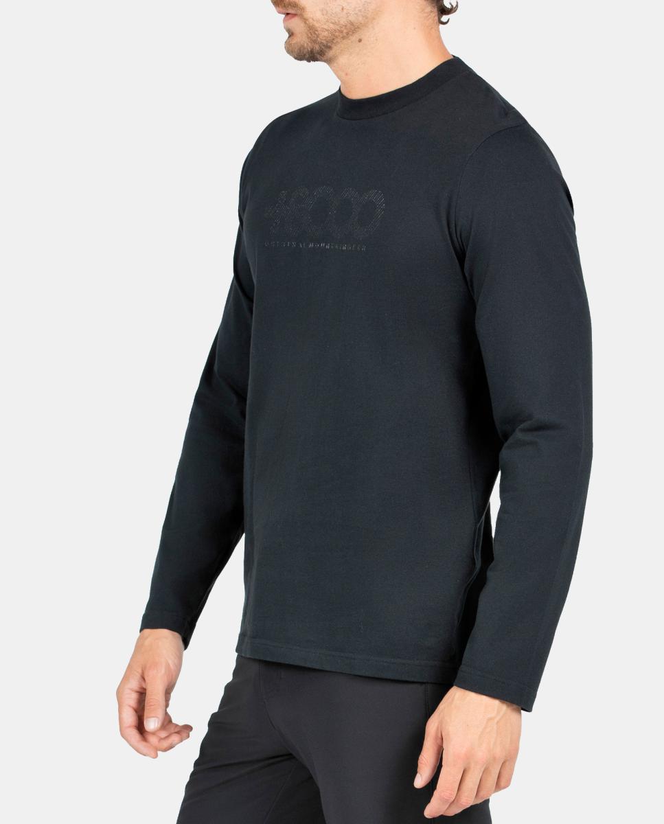 Camiseta M/L de Hombre AXOLOT +8000 - Negro Negro-2