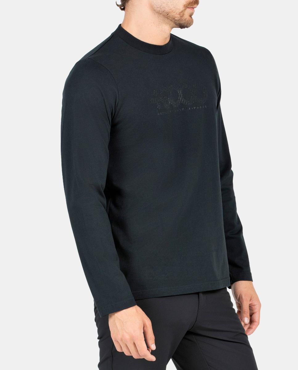 Camiseta M/L de Hombre AXOLOT +8000 - Negro Negro-3
