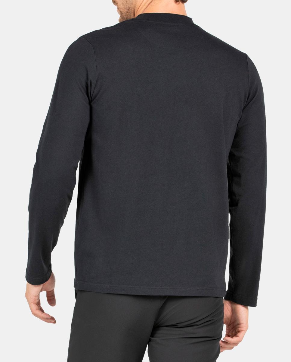 Camiseta M/L de Hombre AXOLOT +8000 - Negro Negro-4