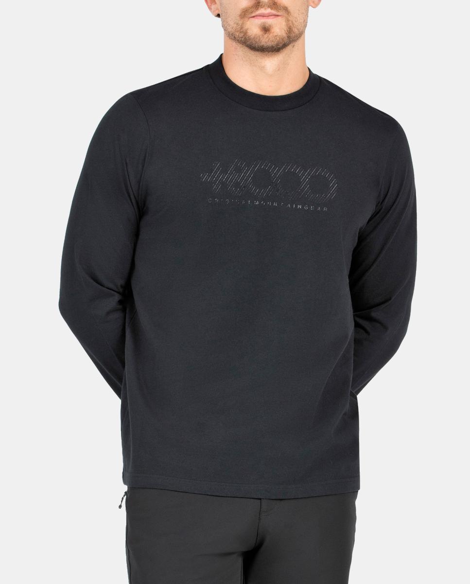 Camiseta M/L de Hombre AXOLOT +8000 - Negro Negro-5